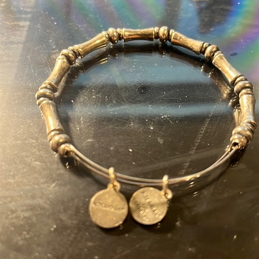 Alex & Ani silver beaded bracelet